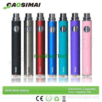 Voltage adjustable ego Evod twist battery 1100mah 900mah 650mah